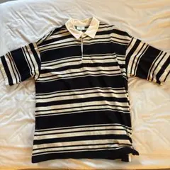 H&M ラガーシャツ ボーダー オーバーサイズ