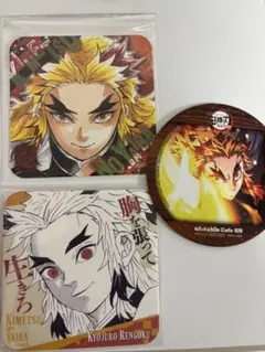 鬼滅の刃 アートコースター ポストカード　煉獄杏寿郎 5点セット