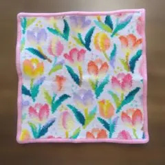 チューリップ柄タオルハンカチ　 FEILER未使用