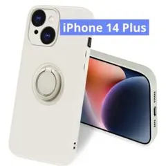 iPhone 14 Plus ケース リング付き シリコン