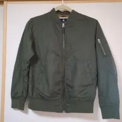 UNIQLO ジップアップジャケット 150 オリーブ