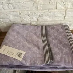 【セリーヌ】　タオル地　タオルケット　ラベンダー 西川産業