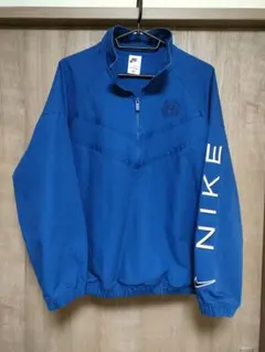 美品　NIKE ハーフジップ ジャケット ブルー M