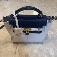 Samantha Thavasa ネイビー ホワイト バッグ