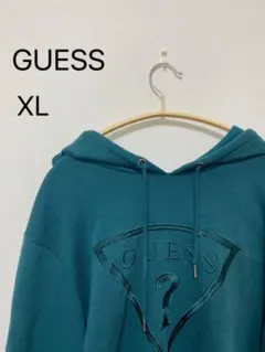 GUESS XL ターコイズ パーカー