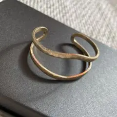 ゴールド 二重構造 バングル