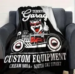 ティミー　車　ブランケット　TIMMY　ブラック　クリームソーダ