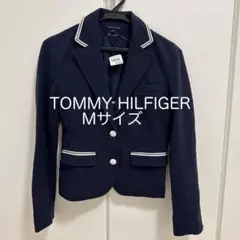 TOMMY HILFIGER テーラードジャケット パイピング 紺 Mサイズのサムネイル