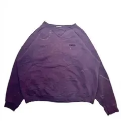 DISCUS 刺繍ロゴ 裏起毛 スウェット トレーナー 古着 メンズ F