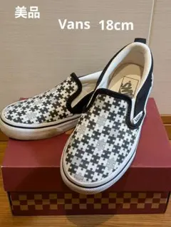 美品　バンズ　キッズ　スニーカー　スリッポン　18cm