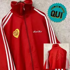 レアデザイン90s US古着○アディダス 両面刺繍トラックジャケット メンズM