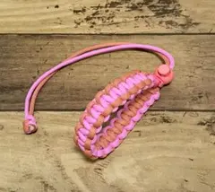 パラコード　マルチホルダー　ドリンクホルダー　コーラル、チェリーピンク