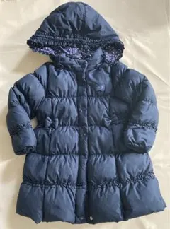 KP ケーピー　ニットプランナー　ダウンジャンパー　コート　リボン　紺色　110