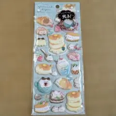 【新品】もっちもちシール　ゆるかふぇびより　猫