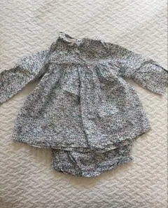PETIT BATEAU 花柄 ブラウス ブルマ セット 12m/74cm