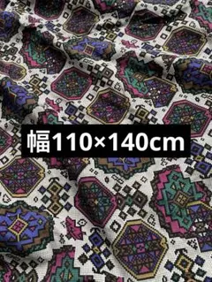 細畝コーデュロイ幾何学模様プリント生地