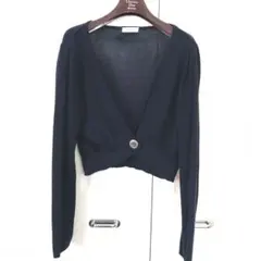 mignon aine 長袖サマーショートカーデガン★紺色　38のサムネイル