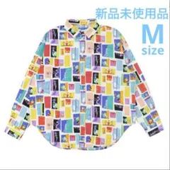 新品未開封　ディズニーリゾート　モンスターズインク 長袖 総柄　シャツ　Mサイズ