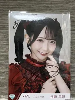 谷崎早耶 初恋カムバック 生写真 コメントあり チュウ ≠ME ノイミー 谷崎早耶 生写真 直筆サイン 初恋カムバック チュウ