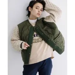 BLANC basque ニット×キルティングジャケットのサムネイル