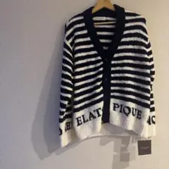 【新品未使用タグ付き】ジェラートピケ オム　カーディガン ネイビー ジェラピケ