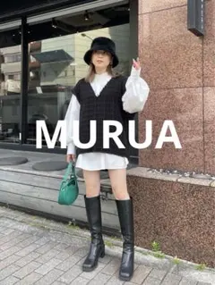 即購入OK✨　MURUA チェック　ベスト　Mサイズ/420