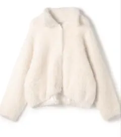 フェザーヤーン ステンカラーカーディガン　tomorrowland 2025AW