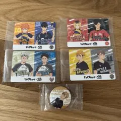 ハイキュー‼︎×くら寿司　カードセットと缶バッジ