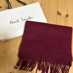 Paul Smith バーガンディ ポールスミス マフラーのサムネイル