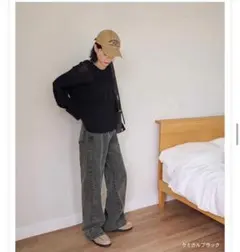 デニムワイドパンツ デニム