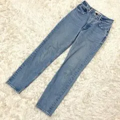 MOUSSY マウジー　デニム　ブルー　ダメージ加工　サイズ23