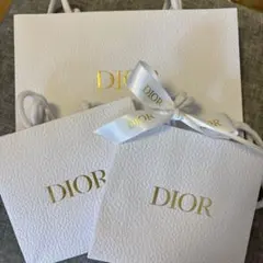 Dior ショップ袋 3点セット ホワイト