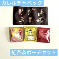 カレルチャペック　クリアポーチ　ティーバッグ　３個　セット