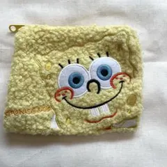スポンジボブ もこもこスクエアポーチ ミニ ガチャガチャ
