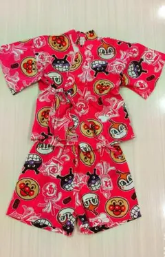 キャラクター柄 甚平 ピンク