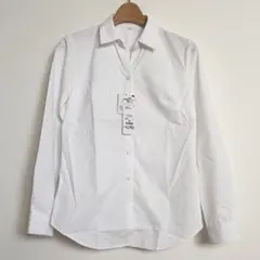 【試着のみ】トップバリュ　抗菌防臭　形状安定スキッパー衿　長袖シャツ　5号