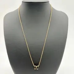 極美品】エルメス ネックレス ミニポップアッシュ Hロゴ ブラック 