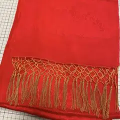 美品　女性用　女の子用　しごき　赤　正絹