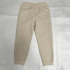 ユニクロ　ベージュ 裏起毛　スウェットパンツ 暖パン　ボア　120