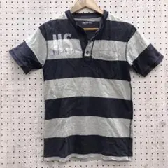 グッドフェード Gap Kids ステンシル ノーカラー ボーダー ポロシャツ