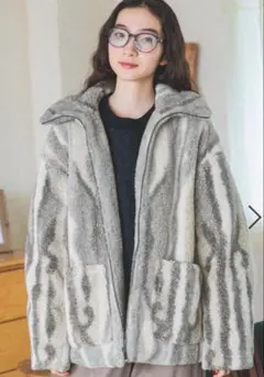 ミックスボアZIPジャケットLサイズ