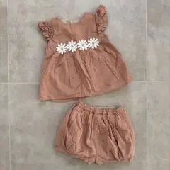 petit main プティマイン セットアップ　90サイズ　花柄　パンツ