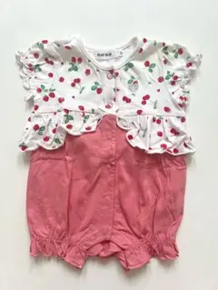 SLAP SLIP イチゴ×チェリーフリルロンパース 60cmのサムネイル