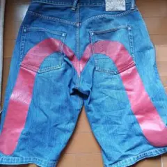 NEW EVISU GENES Lot 2001 デニムハーフパンツ 32 - メルカリ