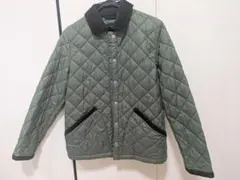 ​BEAUTY&YOUTH キルティングジャケット 襟コーデュロイ カーキ S