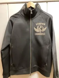 VANSON スカル刺繍 トラックジャケット ブラック Junkのサムネイル