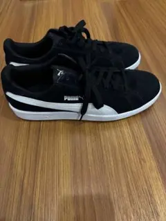 PUMA スエードスニーカー ブラック/ホワイト
