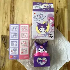 【未使用】マイメロディ＆クロミ ハッピーセット しゃぼんだまカップ+シール