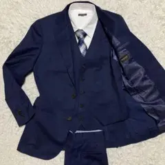 スーツカンパニー セットアップ スーツ 3ピース ベスト ビジネス シルク