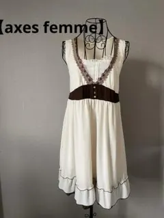 ノースリーブ フリルワンピース　【axes femme】 Mサイズ